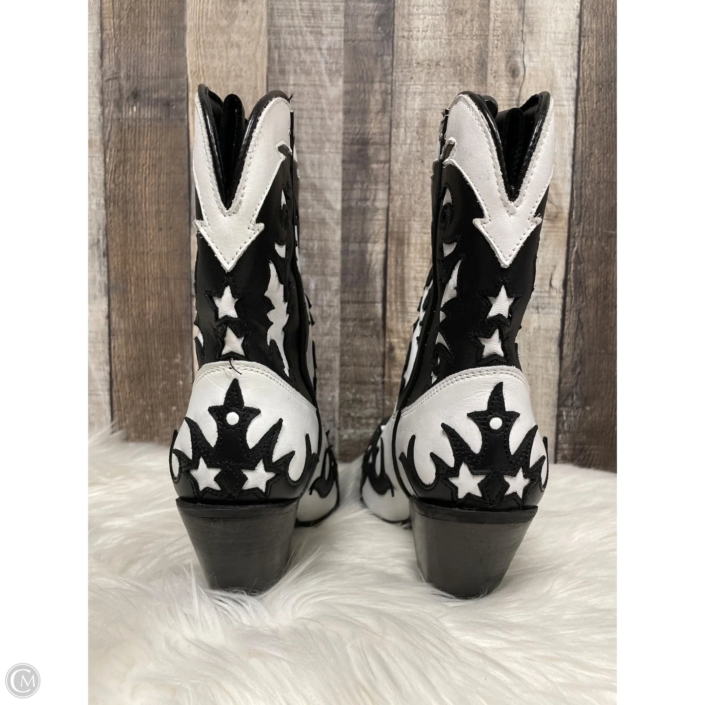 Boots Western By Dingo In Black & White, Size: 10