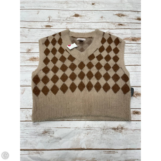Vest Sweater By Sincerely Jules In Checkered Pattern, Size: S
