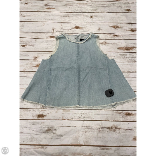 Top Sleeveless By J Brand In Blue Denim, Size: S