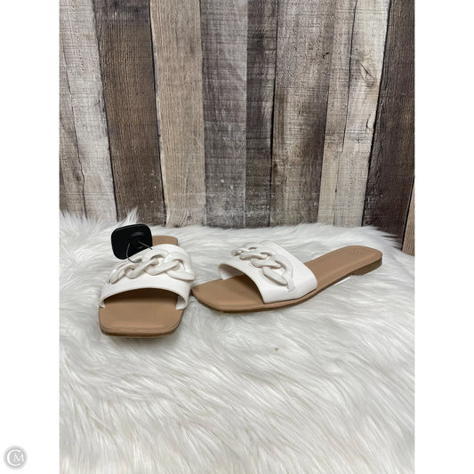 Sandals Flats By A New Day In White, Size: 9