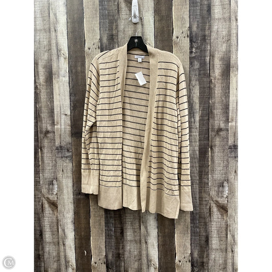 Cardigan By Croft And Barrow In Striped Pattern, Size: L
