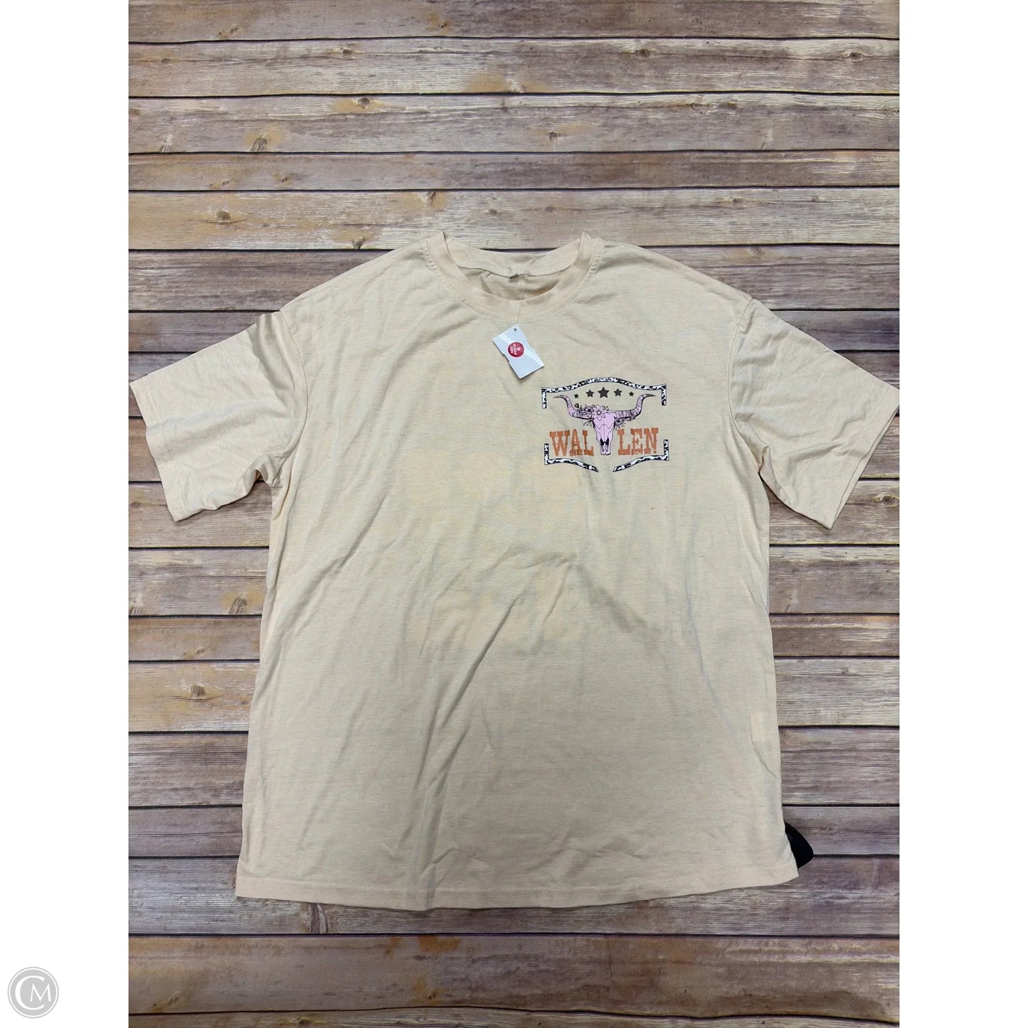 Top Short Sleeve Basic By Cmf In Cream, Size: Xl