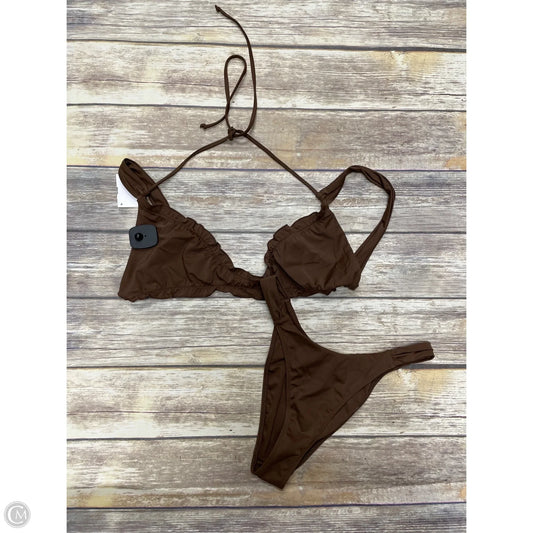 Swimsuit 2pc By Cme In Brown, Size: L