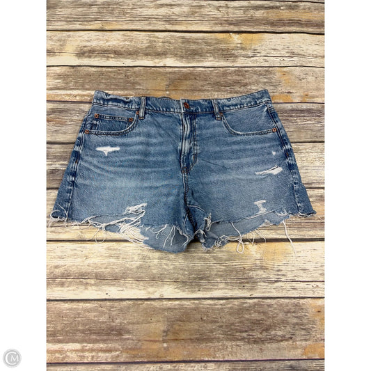 Shorts By American Eagle In Blue Denim, Size: 12