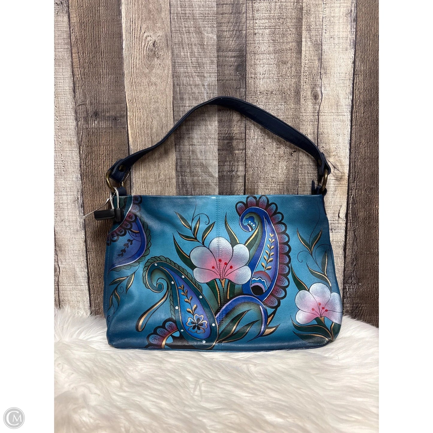 Handbag Leather By Cmb, Size: Large