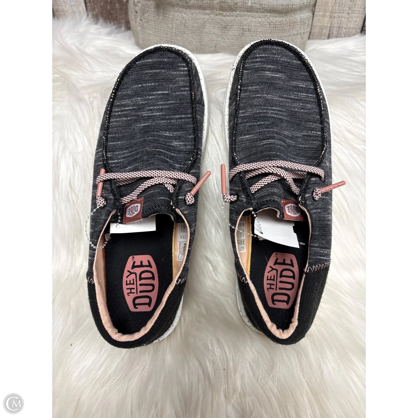 Shoes Flats By Hey Dude In Black, Size: 8