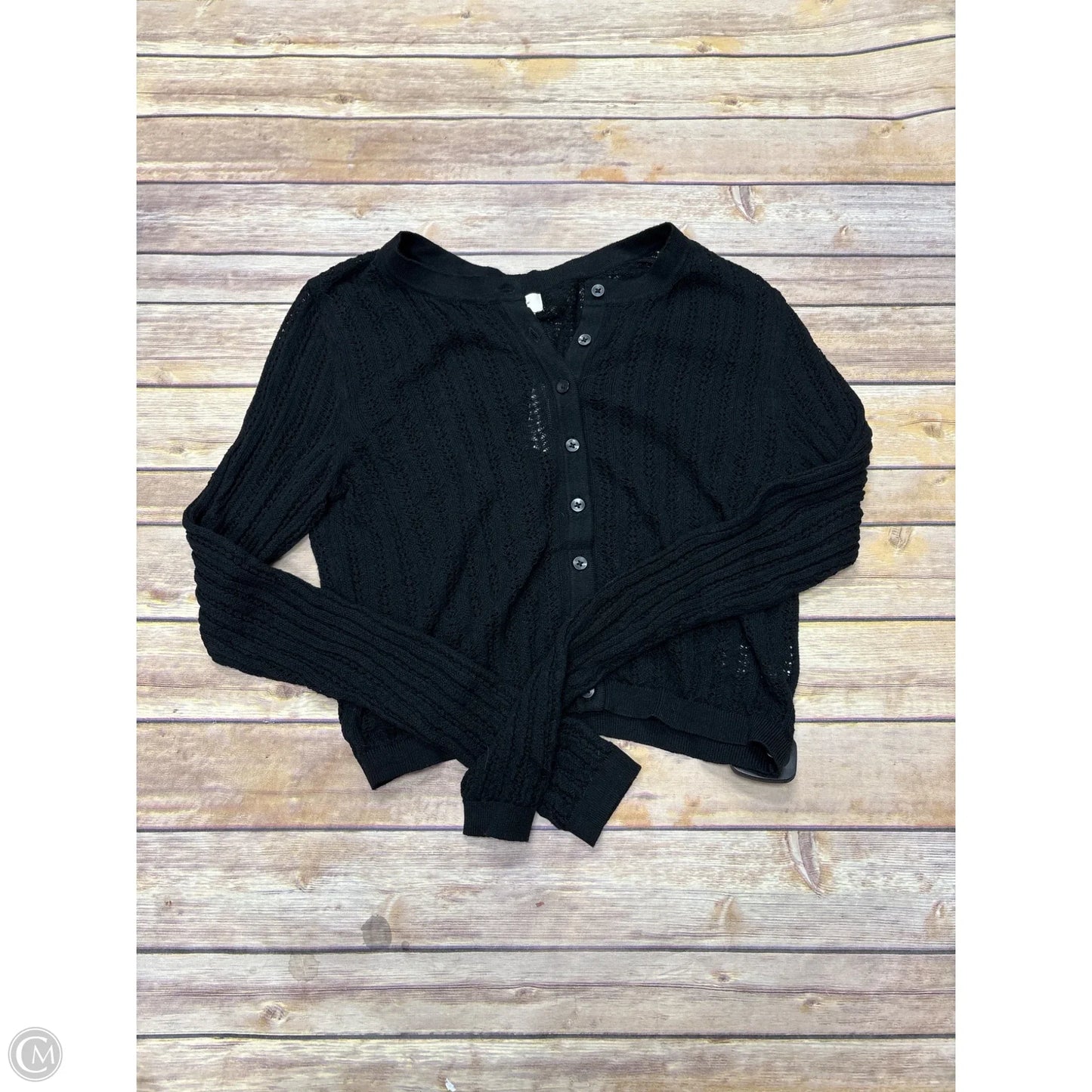 Sweater Cardigan By A New Day In Black, Size: M