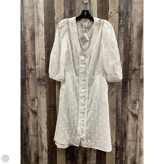 Dress Casual Midi By Cabi In White, Size: M