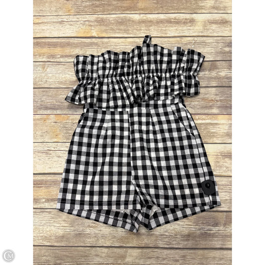 Romper By Entro In Checkered Pattern, Size: L