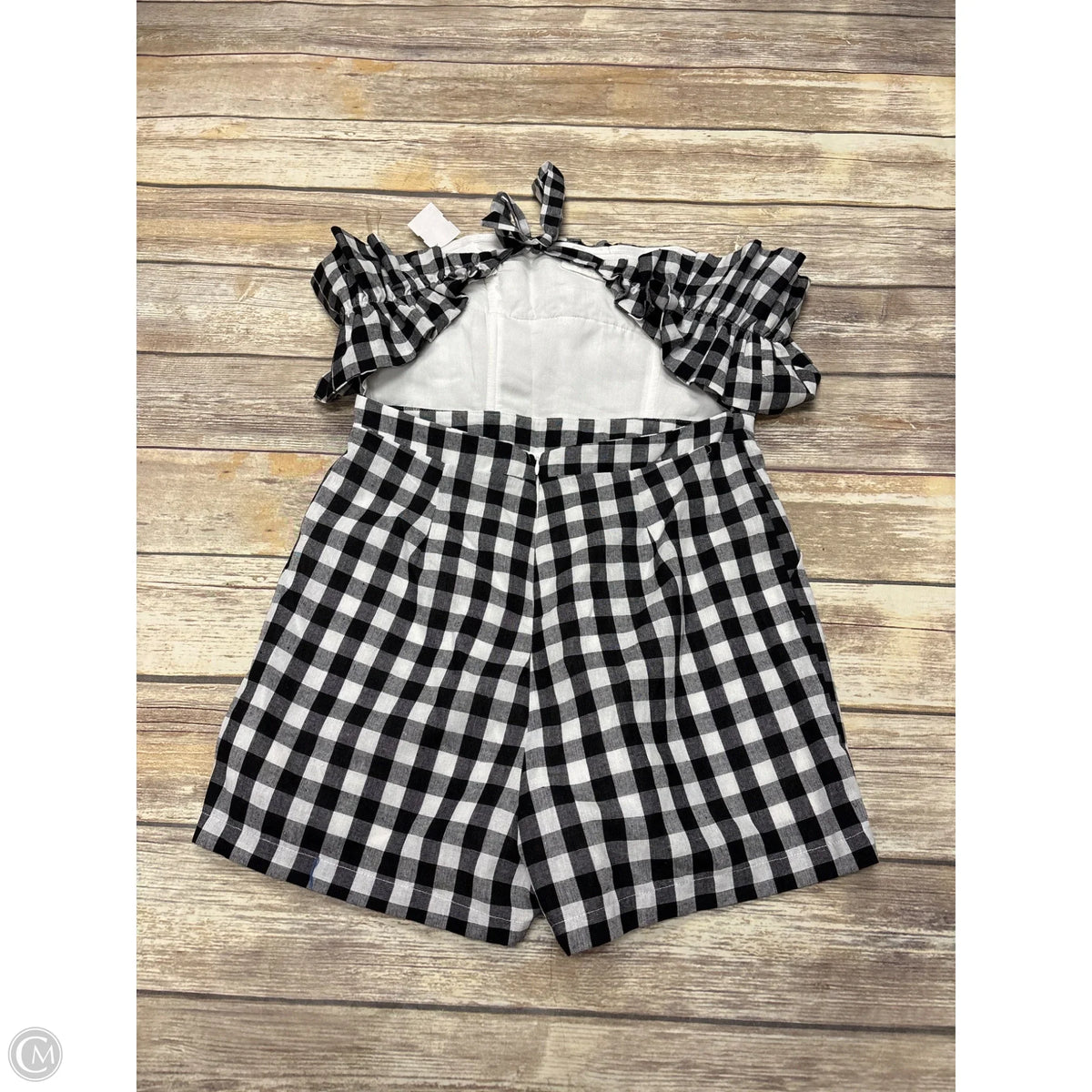 Romper By Entro In Checkered Pattern, Size: L