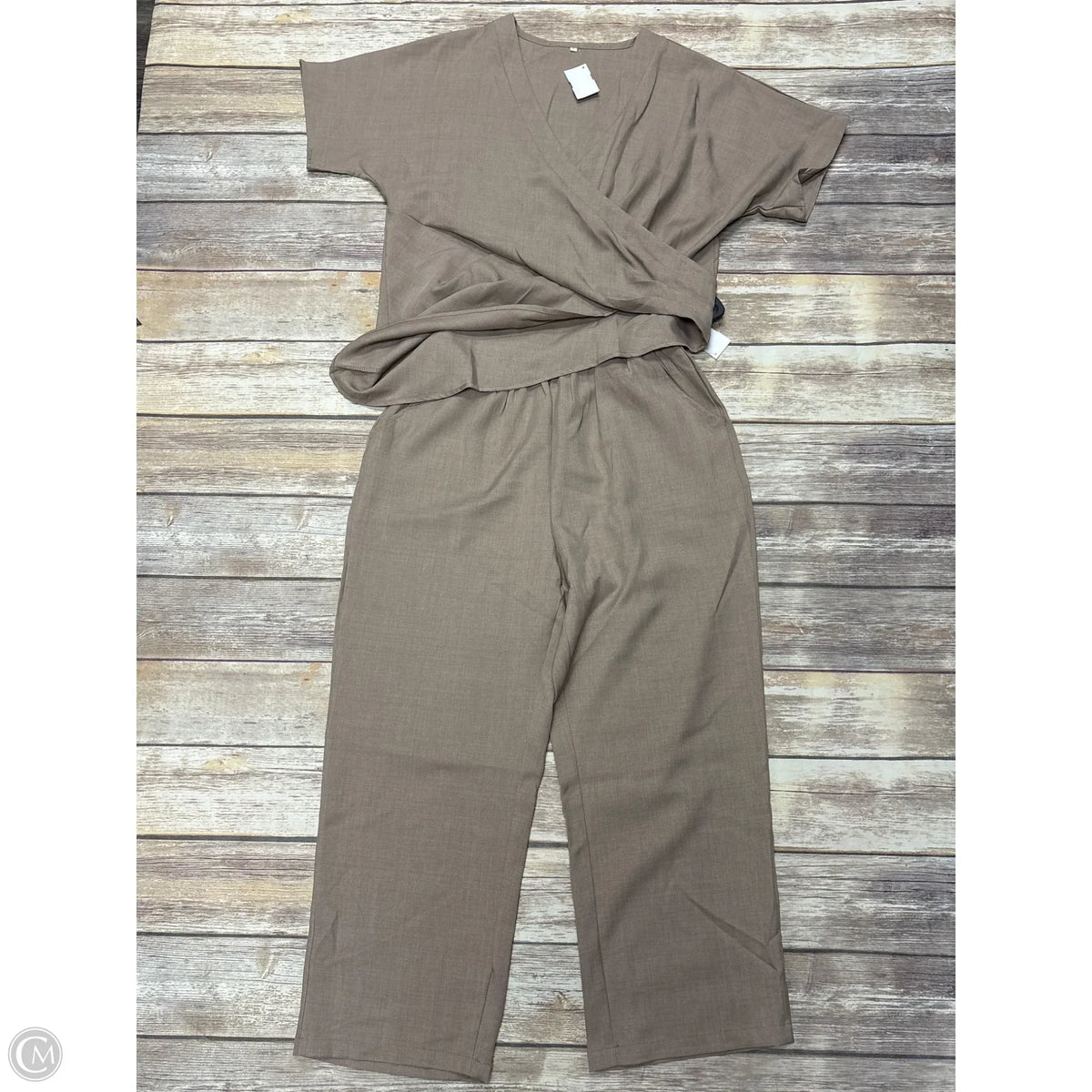 Pants Set 2pc By Shein In Taupe, Size: S