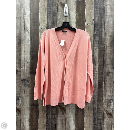 Sweater Cardigan By Talbots In Pink, Size: Xlp