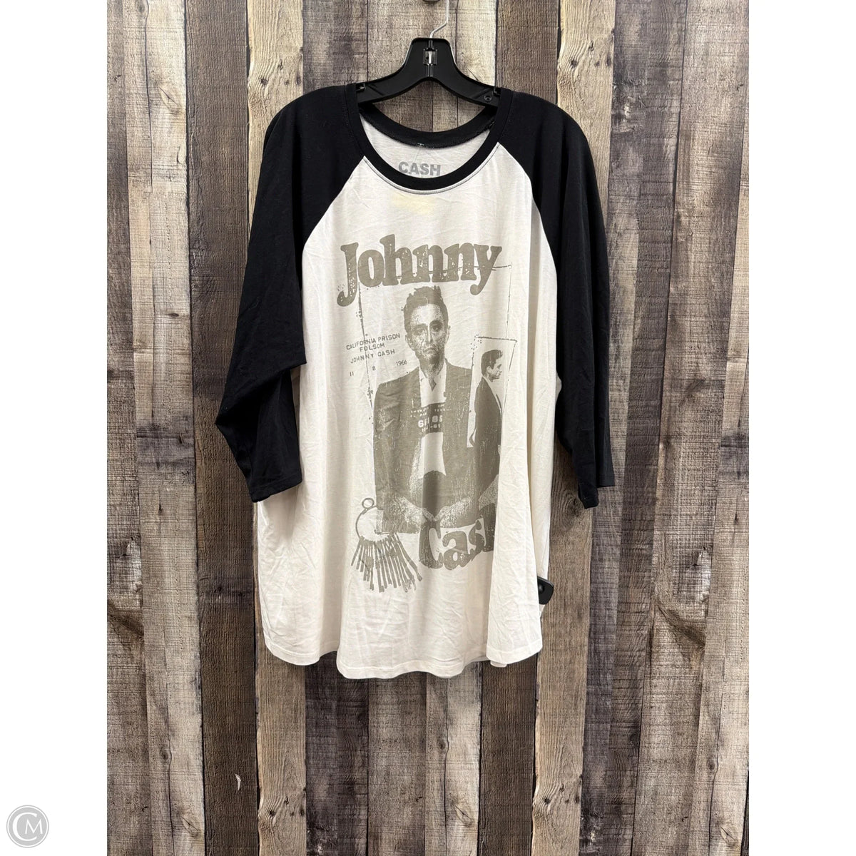 Top 3/4 Sleeve By Torrid In Black & White, Size: 4x