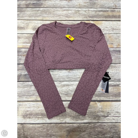 Athletic Top Long Sleeve Crewneck By Mono B In Purple, Size: L