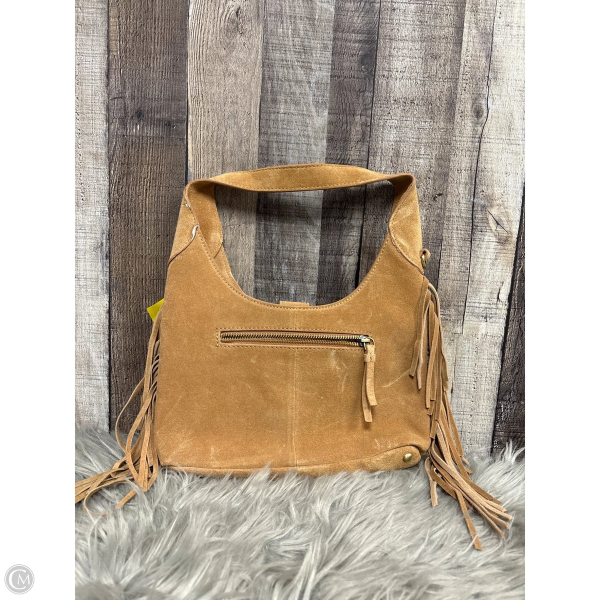 Handbag Leather By Cmf, Size: Small