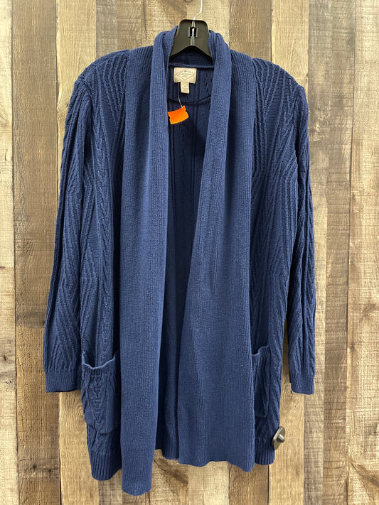 Royal Blue Sweater Cardigan St Johns Bay, Size S