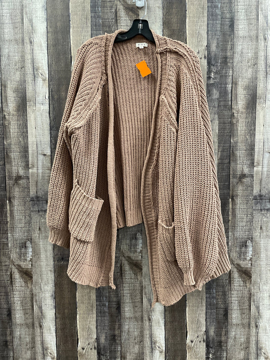 Tan Sweater Cardigan Pol, Size M