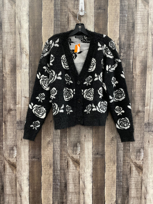 Black White Sweater Cardigan Cme, Size L