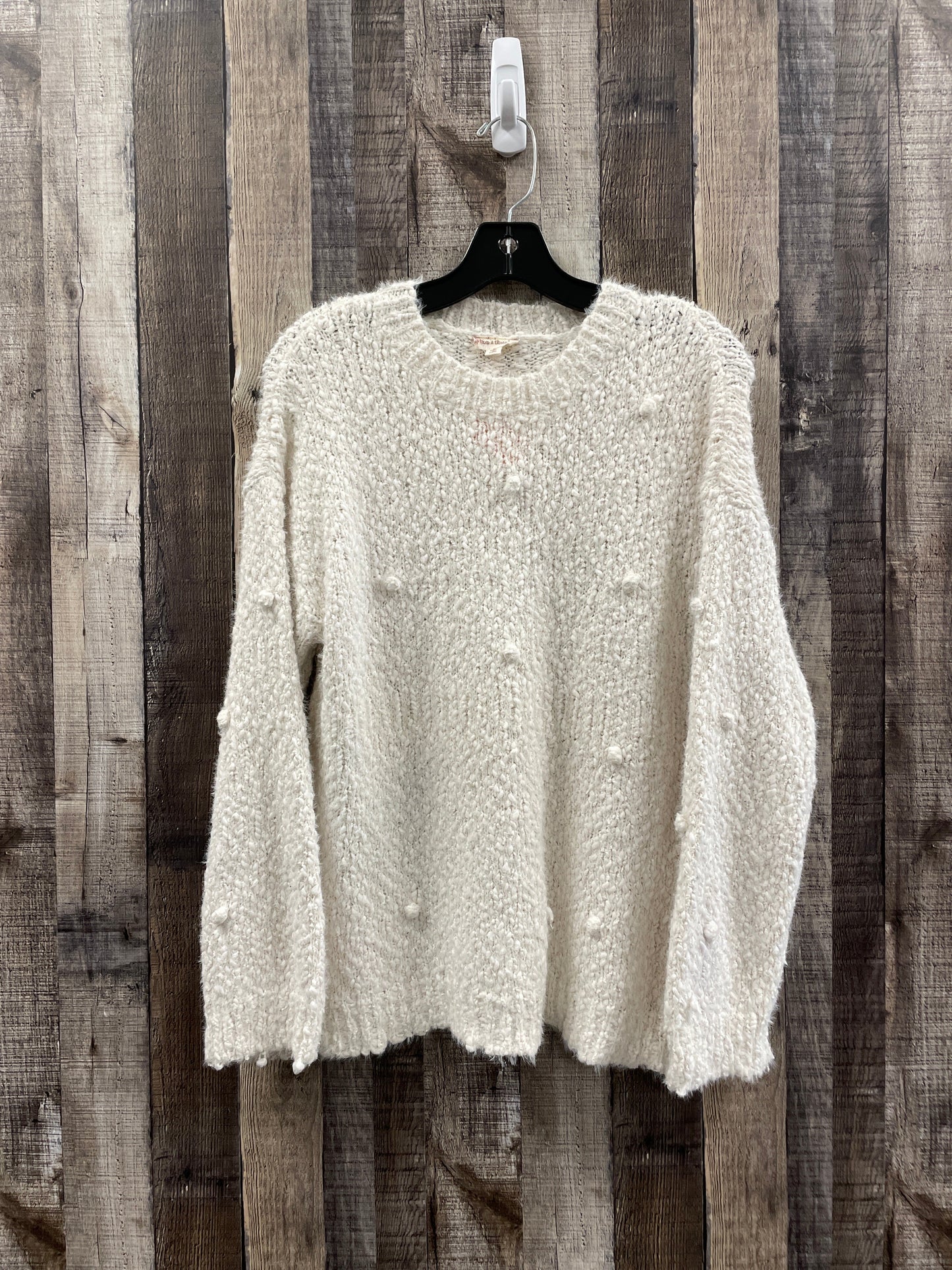 Cream Sweater Hem & Thread, Size M