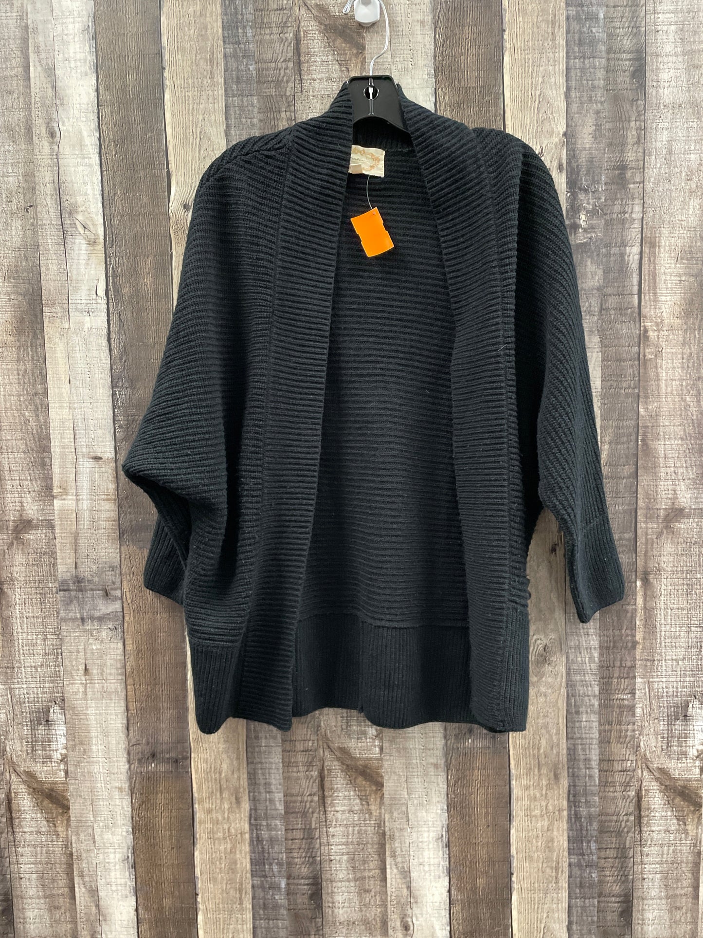 Black Sweater Cardigan Ambiance Apparel, Size L