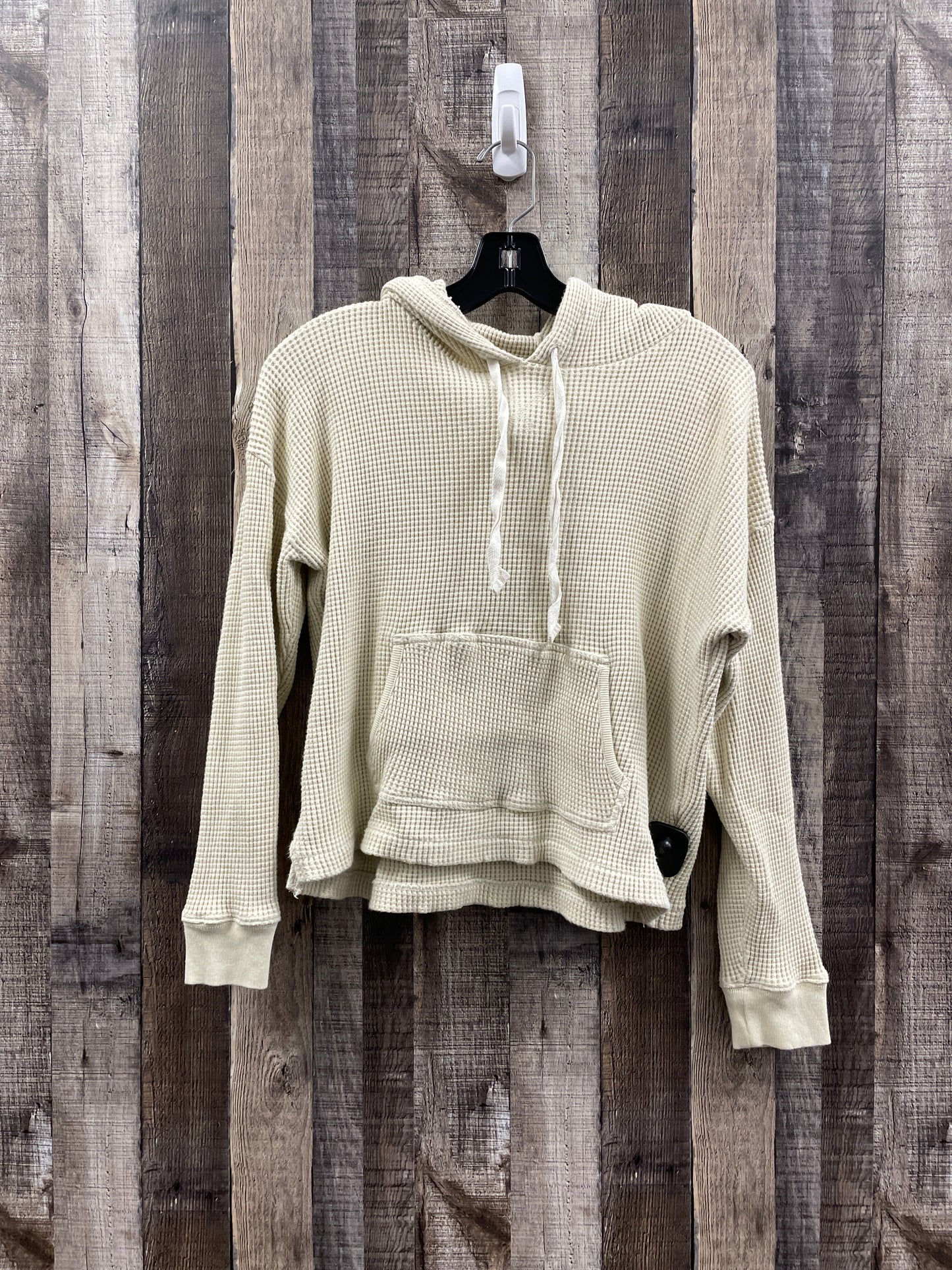 Sweatshirt Hoodie By J Crew In Beige, Size: S