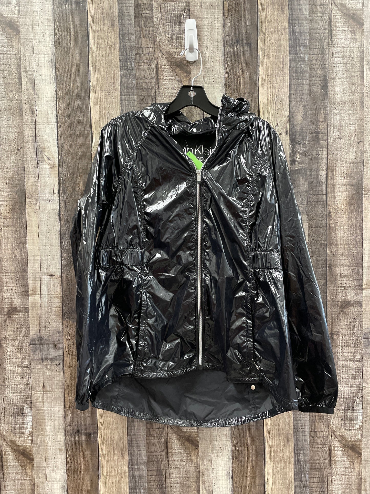 Black Jacket Windbreaker Calvin Klein, Size Xl