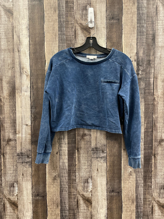 Sweatshirt Crewneck By Forever 21 In Blue, Size: M