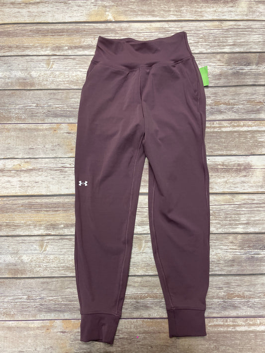 Purple Athletic Pants Under Armour, Size Xs