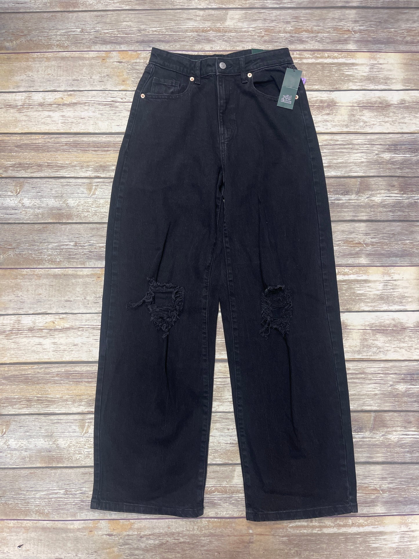 Jeans Boyfriend By Wild Fable In Black Denim, Size: 4