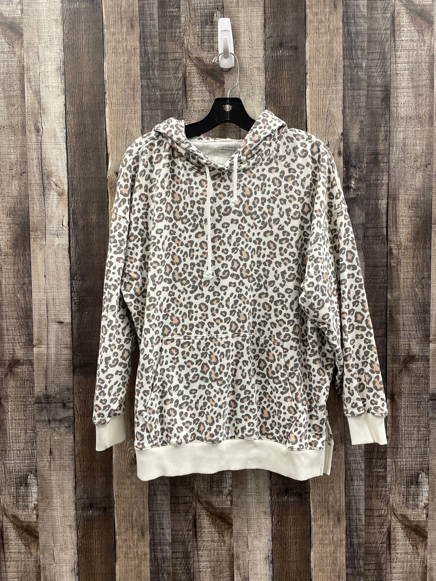 Sweatshirt Hoodie By American Eagle In Animal Print, Size: Xs