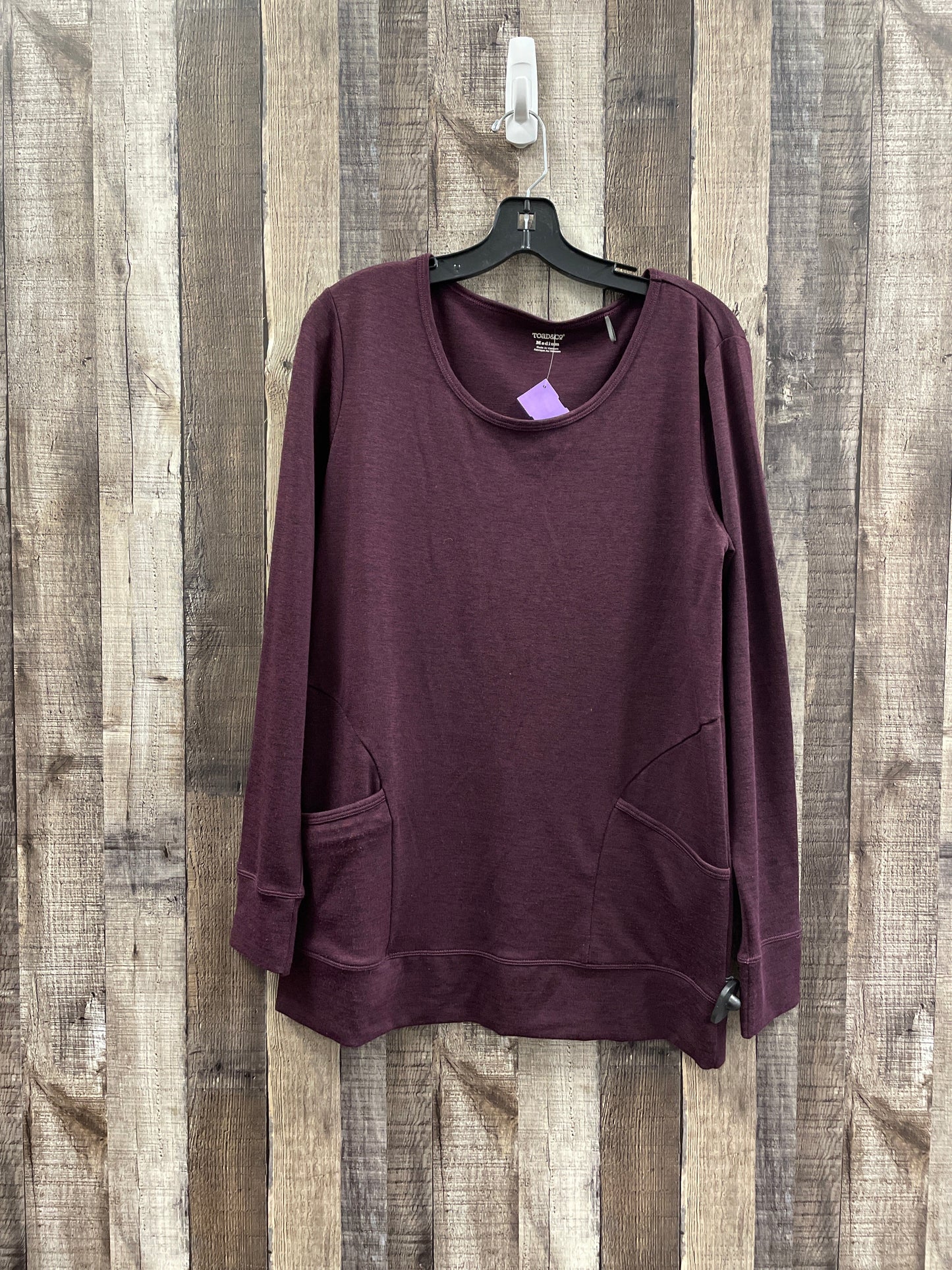 Top Long Sleeve By Toad & Co In Purple, Size: M