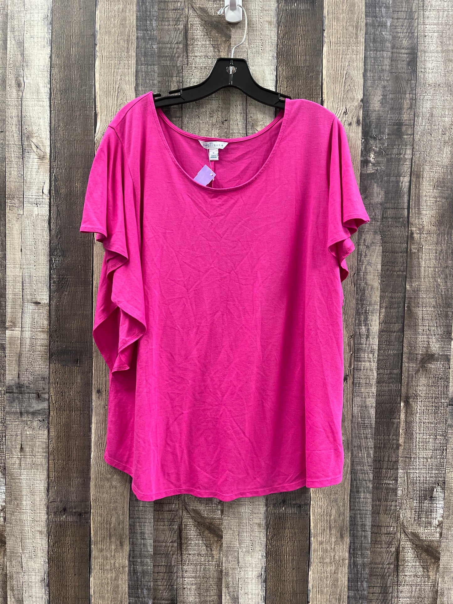 Top Short Sleeve By Boutique +  Size: 1x
