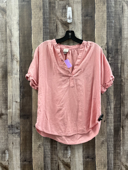 Pink Top Short Sleeve A New Day, Size M