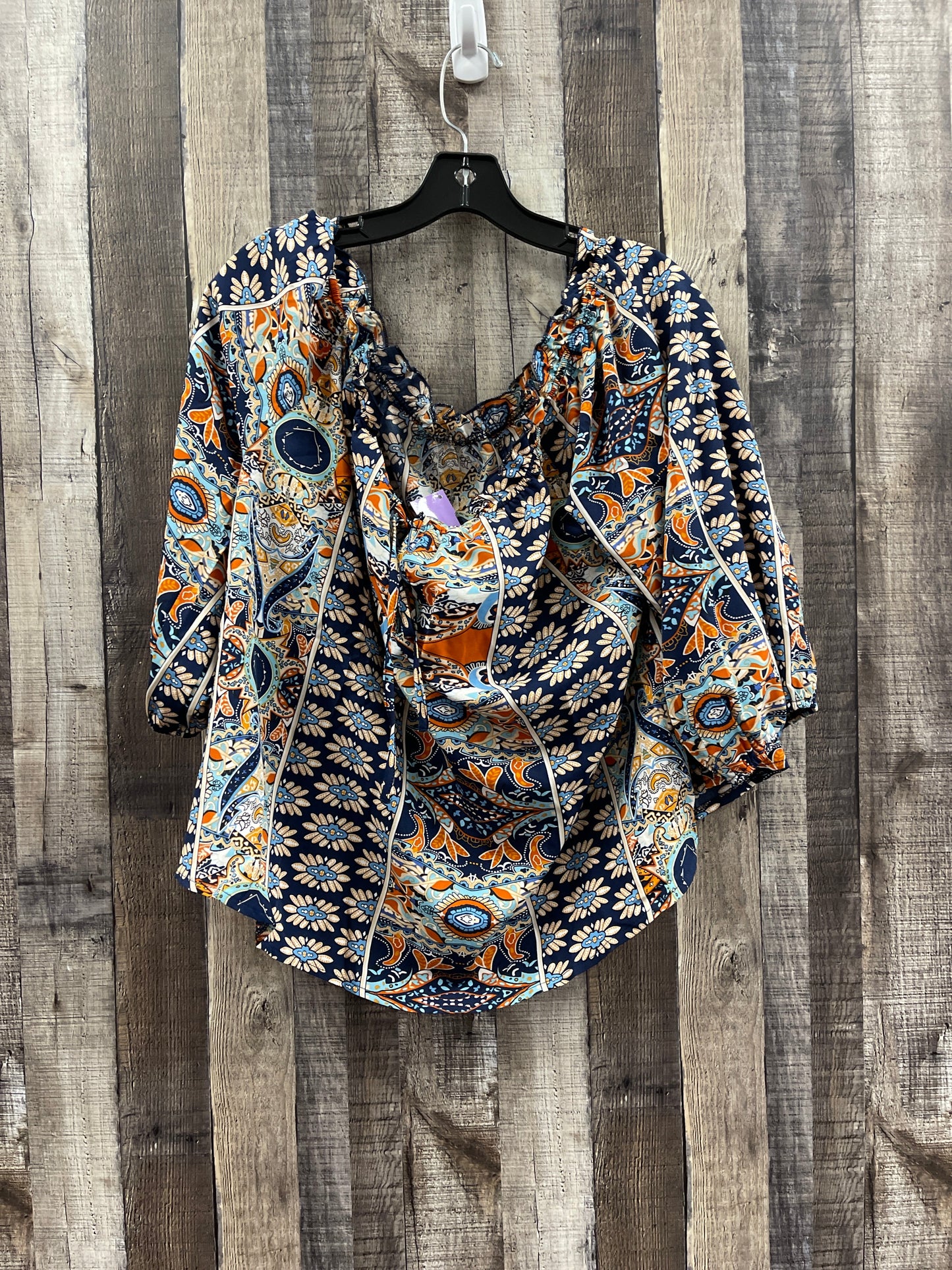 Blouse 3/4 Sleeve By Shein  Size: 3x