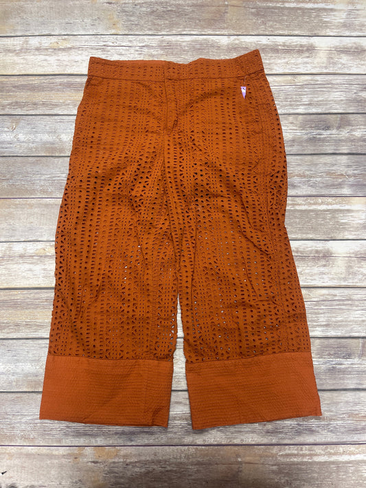 Orange Pants Cropped Zara, Size Xl