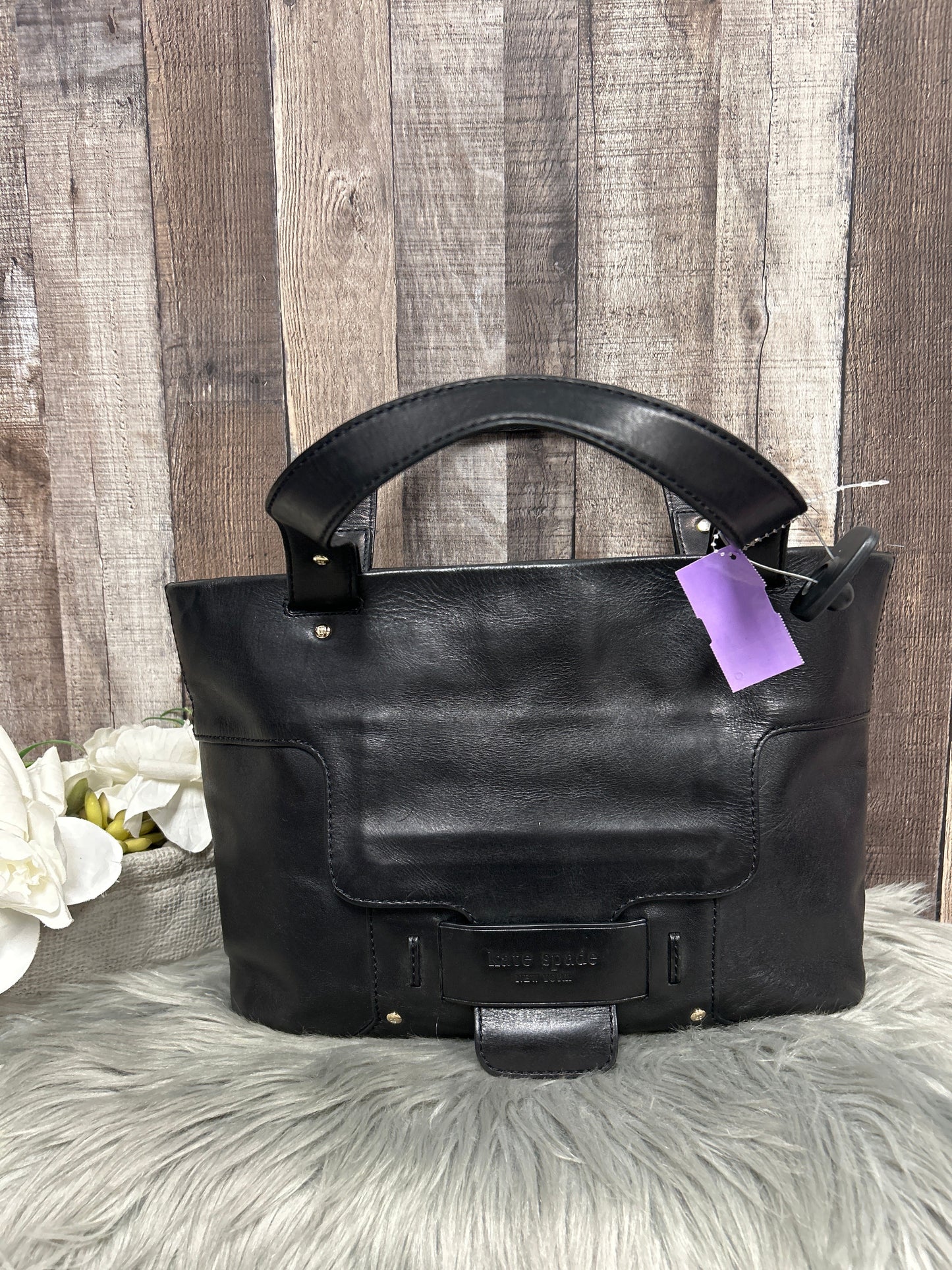 Black Handbag Designer Kate Spade, Size Large