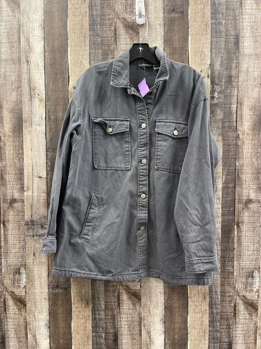 Jacket Denim By Divided In Grey Denim, Size: S