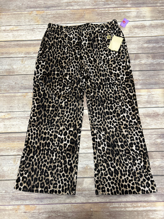 Pants Wide Leg By Michael By Michael Kors In Animal Print, Size: L