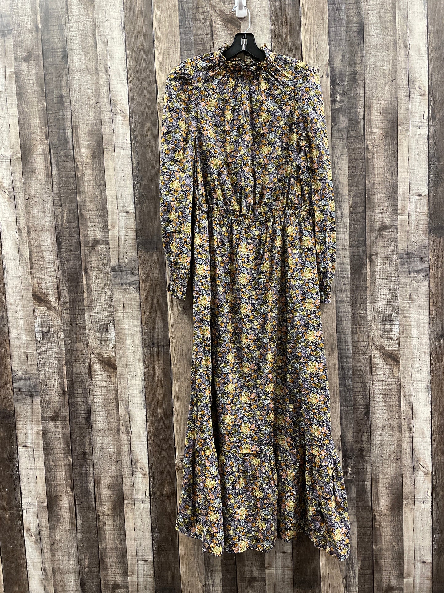 Floral Print Dress Casual Maxi Universal Thread, Size M