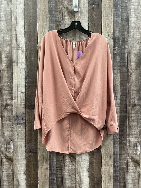 Pink Top Long Sleeve Zara, Size S