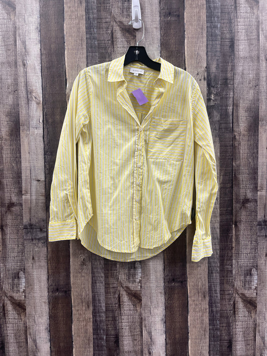 Yellow Top Long Sleeve Evereve, Size Xs