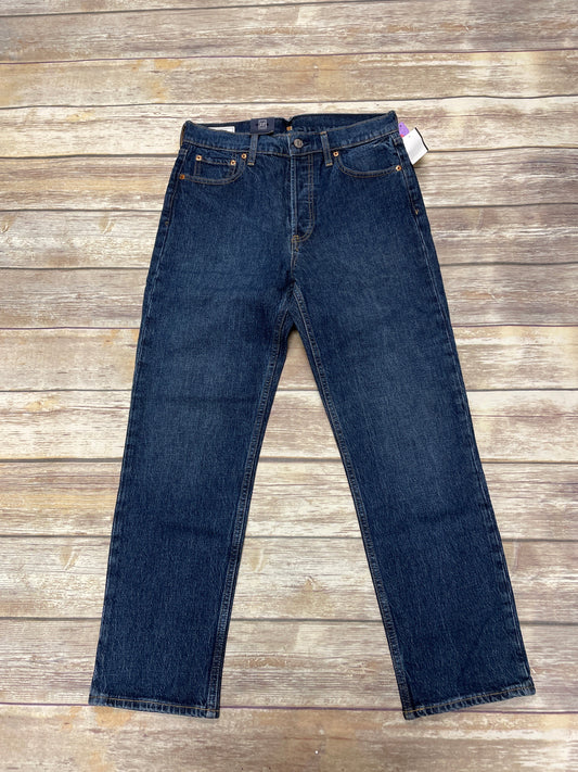 Jeans Straight By Gap In Blue Denim, Size: 8