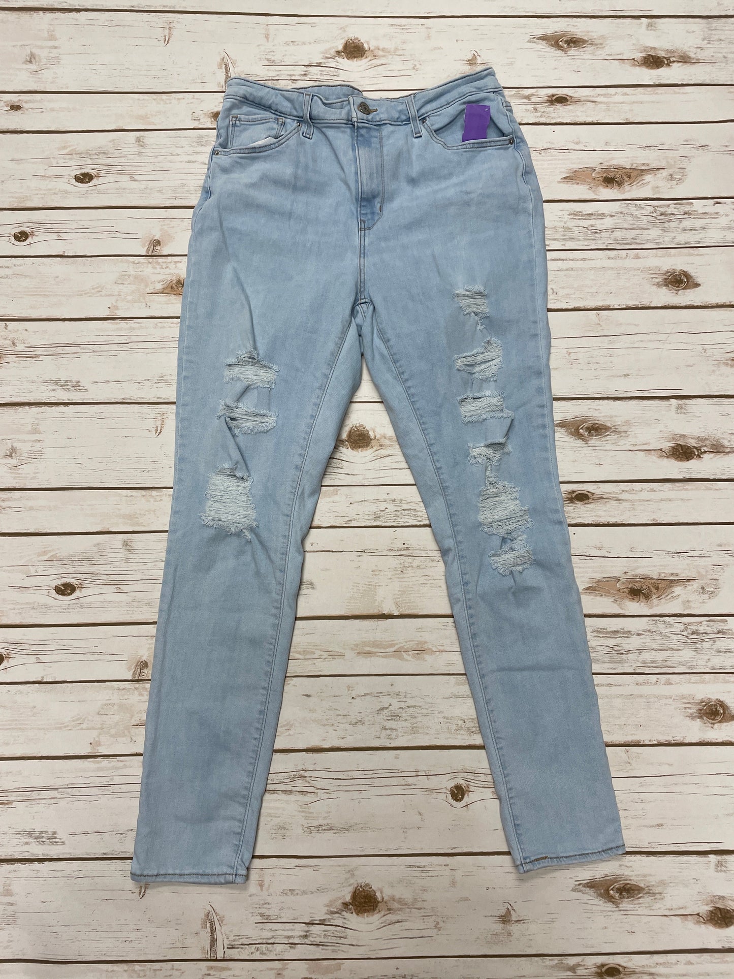 Jeans Skinny By Levis In Blue Denim, Size: 14