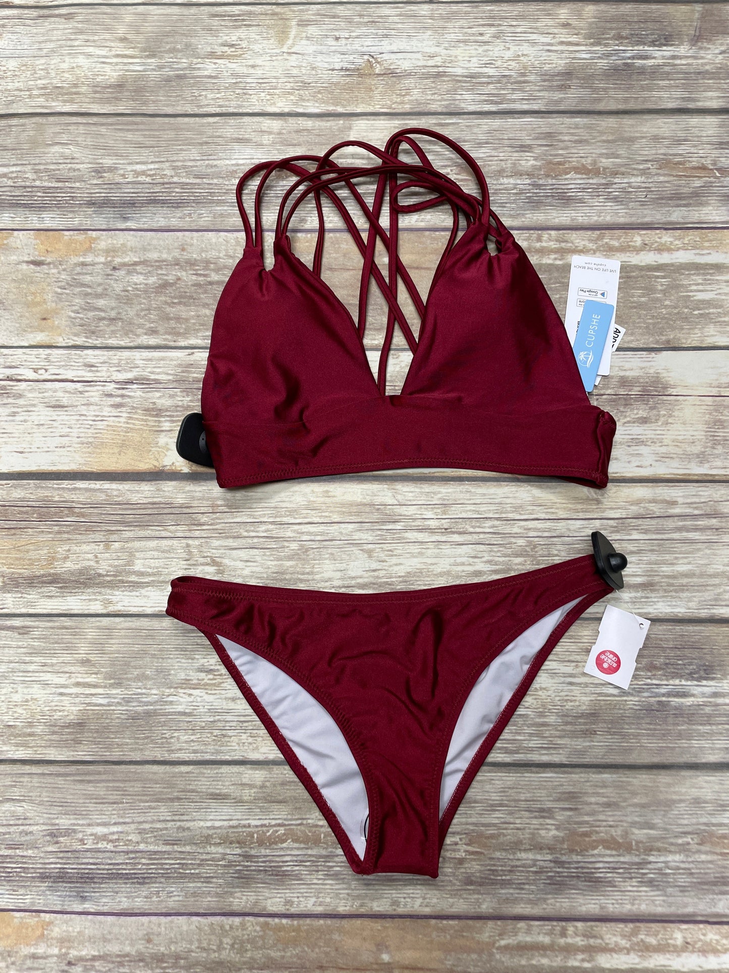 Red Swimsuit 2pc Cupshe, Size S