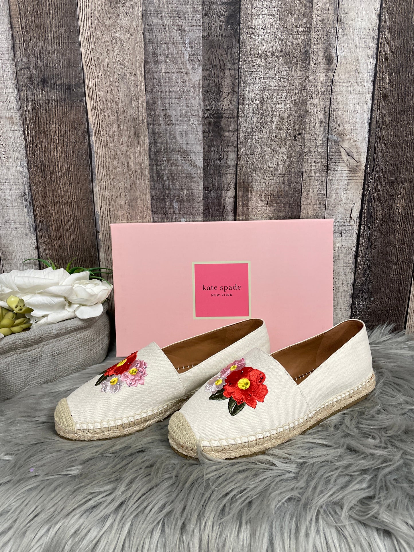 Beige Shoes Designer Kate Spade, Size 6.5