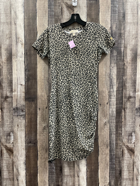 Animal Print Dress Casual Short Michael By Michael Kors, Size Xs