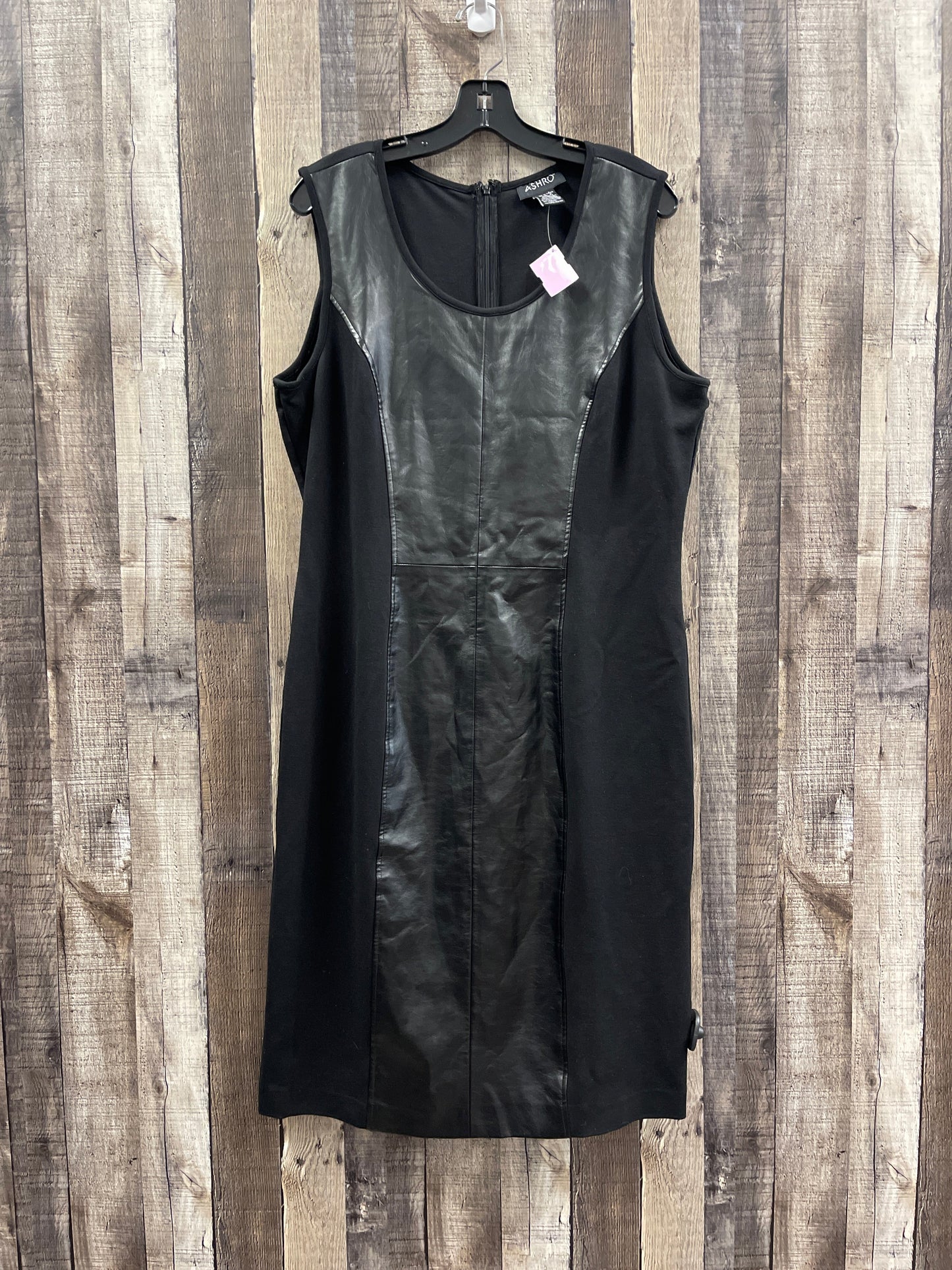 Black Dress Casual Midi Cme, Size L