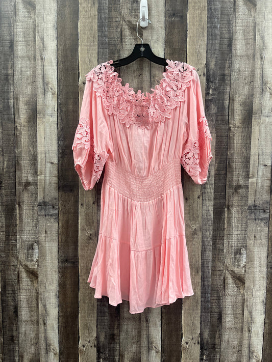 Pink Dress Casual Short Gianni Bini, Size L