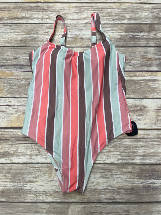 Striped Pattern Swimsuit Kona Sol, Size L