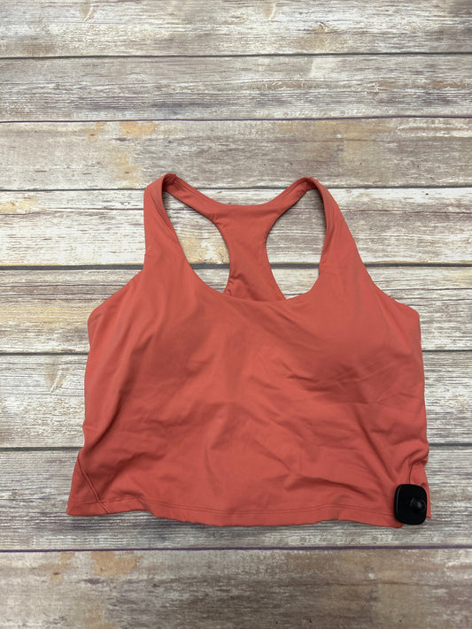 Orange Athletic Bra Calia, Size Xl